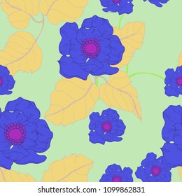Abstract elegance pattern with floral background.