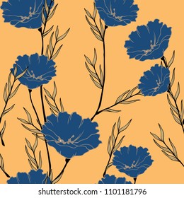 Abstract elegance pattern with floral background.
