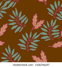 Abstract elegance pattern with floral background.