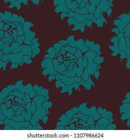 Abstract elegance pattern with floral background.
