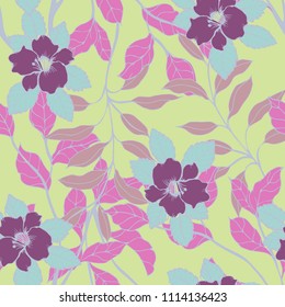 Abstract elegance pattern with floral background.
