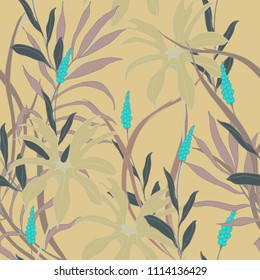 Abstract elegance pattern with floral background.