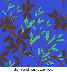 Abstract elegance pattern with floral background.
