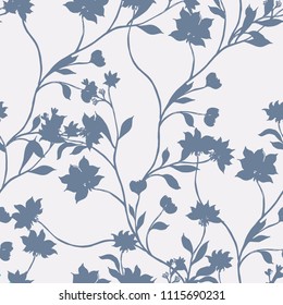 Abstract elegance pattern with floral background.
