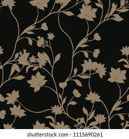 Abstract elegance pattern with floral background.
