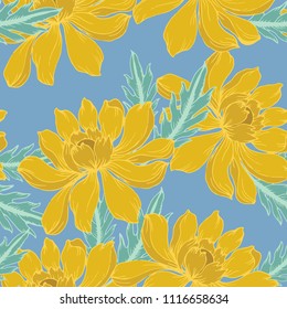 Abstract elegance pattern with floral background.
