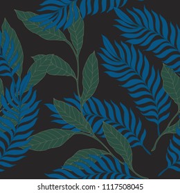 Abstract elegance pattern with floral background.