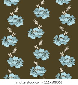 Abstract elegance pattern with floral background.