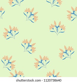 Abstract elegance pattern with floral background.
