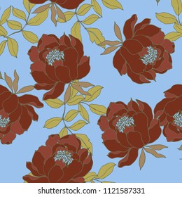Abstract elegance pattern with floral background.