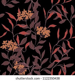 Abstract elegance pattern with floral background.
