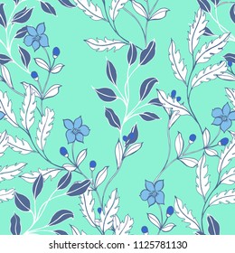 Abstract elegance pattern with floral background.
