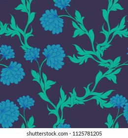 Abstract elegance pattern with floral background.