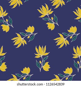 Abstract elegance pattern with floral background.