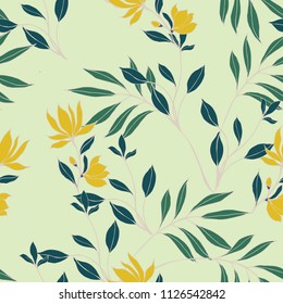 Abstract elegance pattern with floral background.