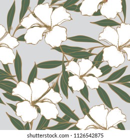 Abstract elegance pattern with floral background.