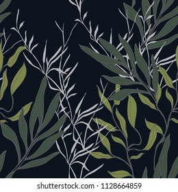 Abstract elegance pattern with floral background.