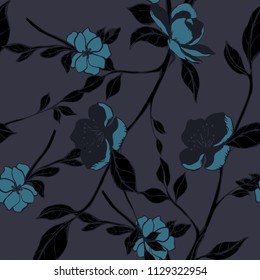 Abstract elegance pattern with floral background.
