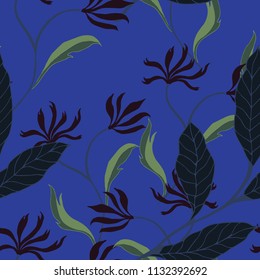 Abstract elegance pattern with floral background.