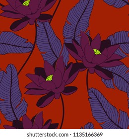 Abstract elegance pattern with floral background.