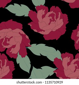 Abstract elegance pattern with floral background.