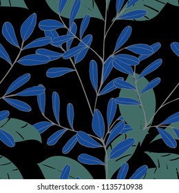 Abstract elegance pattern with floral background.