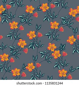 Abstract elegance pattern with floral background.
