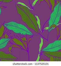 Abstract elegance pattern with floral background.
