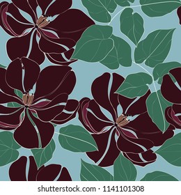 Abstract elegance pattern with floral background.
