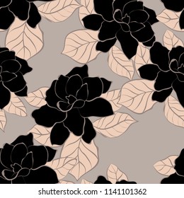 Abstract elegance pattern with floral background.
