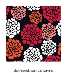 Abstract elegance pattern with floral background.