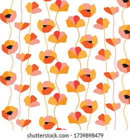Abstract elegance pattern with floral background.