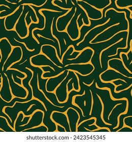 Abstract elegance pattern with floral background.