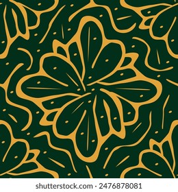 Abstract elegance pattern with floral background.