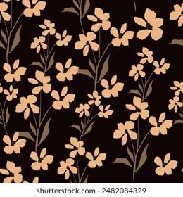 Abstract elegance pattern with floral background.