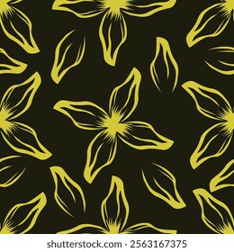Abstract elegance pattern with floral background.