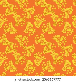 Abstract elegance pattern with floral background.