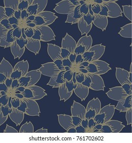 Abstract elegance pattern with floral background.
