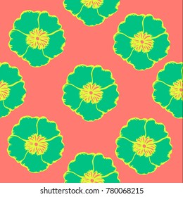 Abstract elegance pattern with floral background.

