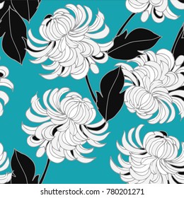 Abstract elegance pattern with floral background.
