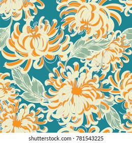 Abstract elegance pattern with floral background.
