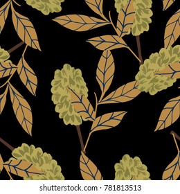 Abstract elegance pattern with floral background.
