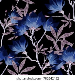 Abstract elegance pattern with floral background.
