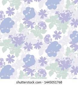 Abstract elegance pattern with floral background.Hand drawn fabric, gift wrap, wall art design.