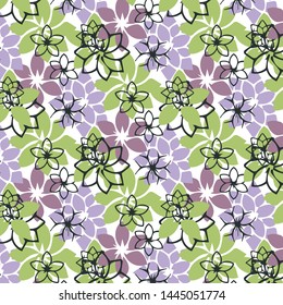 Abstract elegance pattern with floral background.Hand drawn fabric, gift wrap, wall art design.