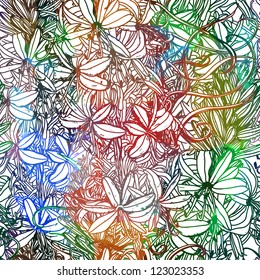 Abstract Elegance Seamless floral pattern. EPS 10