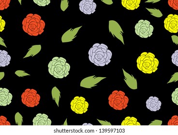 Abstract Elegance seamless floral pattern.