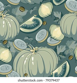 Abstract Elegance seamless food pattern, Vegetable vector illustration