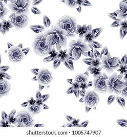 Abstract elegance seamless pattern with floral background