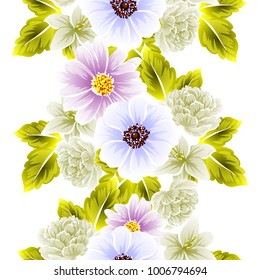Abstract elegance seamless pattern with floral background